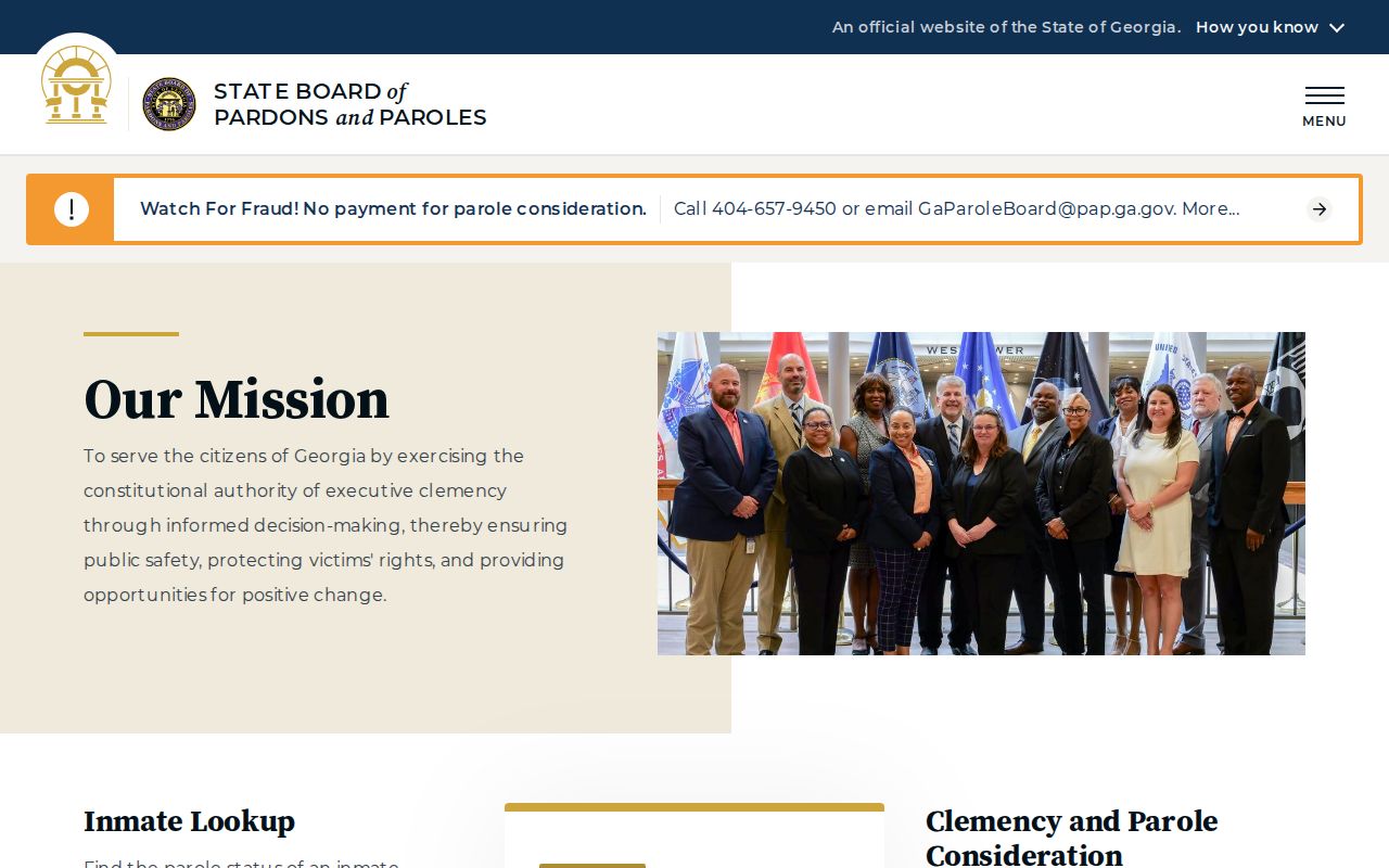 Georgia parole board source for Taylor County parole records